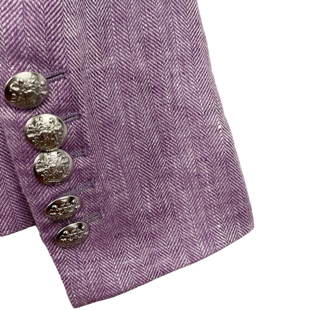 SOLD Veronica Beard Dickey Blazer Miller Lilac Purple Double Breasted Jacket - Picture 15 of 16
